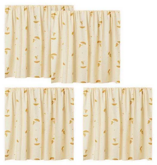 Hoppekids Ole Lukoie sängförhänge till mellanhög säng - Gul